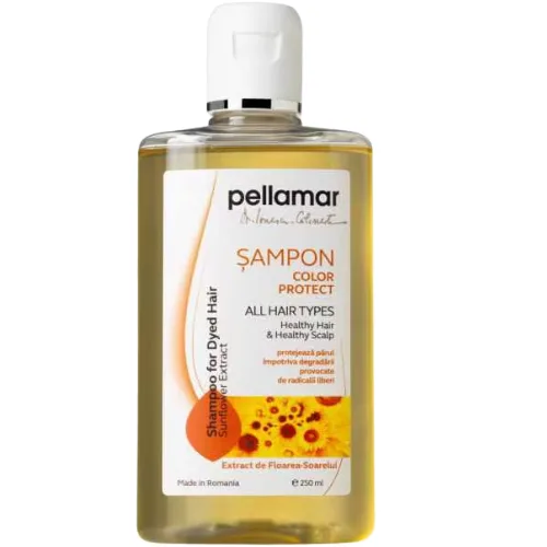 Sampon Par Vopsit cu Extract de Floarea Soarelui 250ml Pellamar