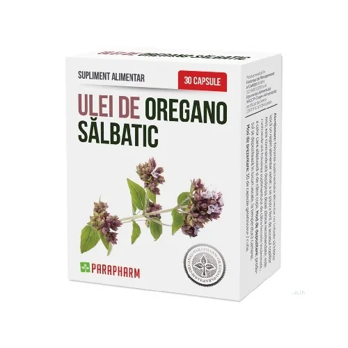 Supliment alimentar de ulei Oregano Salbatic, 30cps, Parapharm