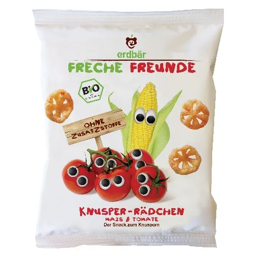 Gustare Crocanta cu Porumb si Rosii Bio 25gr Erdbar