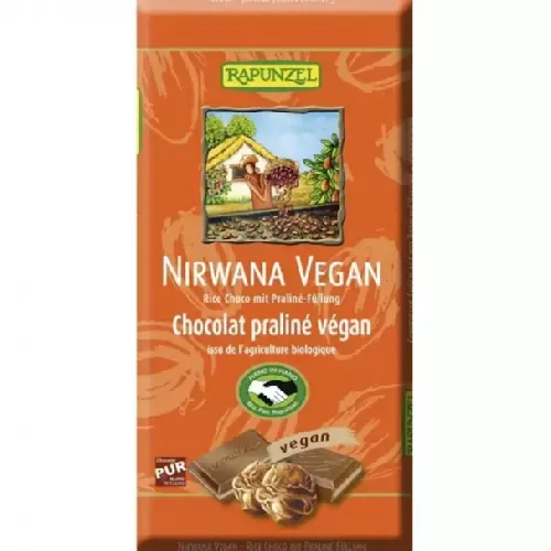 Ciocolata Nirwana cu Praline 100gr Rapunzel