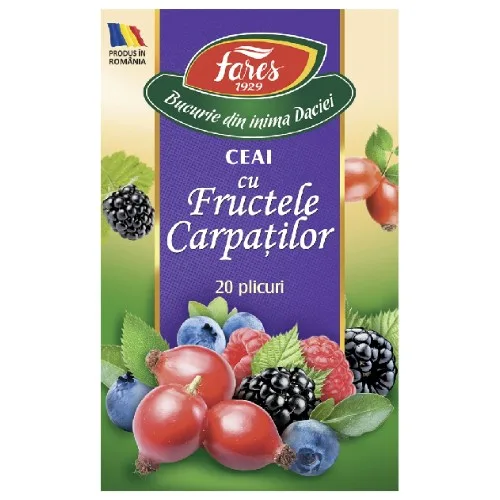 Ceai Fructele Carpatilor, 75g, Fares