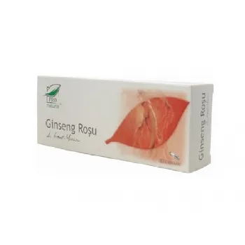 Ginseng Rosu, 30cps, Pro Natura