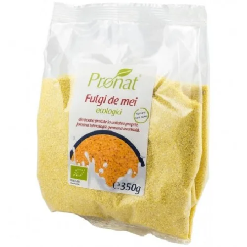 Fulgi de mei Bio, 350 g, Pronat
