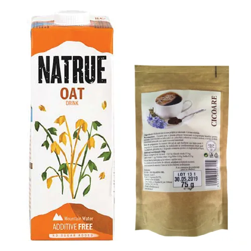 Pachet Cicoare Instant Gold Bis Nis, 75gr + Lapte vegetal din Ovaz 1l Natrue