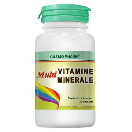 Multivitamine si Minerale, 30tab, Cosmopharm