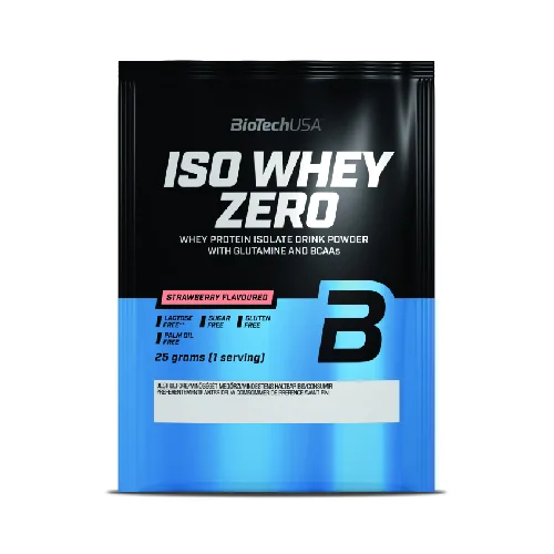 Iso Whey Zero Strawberry lactose free, 25gr, BiotechUSA