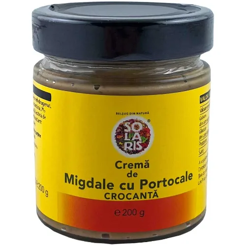 Crema De Migdale Cu Portocale Crocanta 200g Solaris