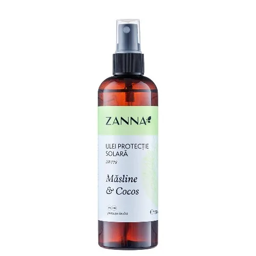 Ulei de plaja cu ulei de Masline si Cocos-30spf, 150ml, Zanna