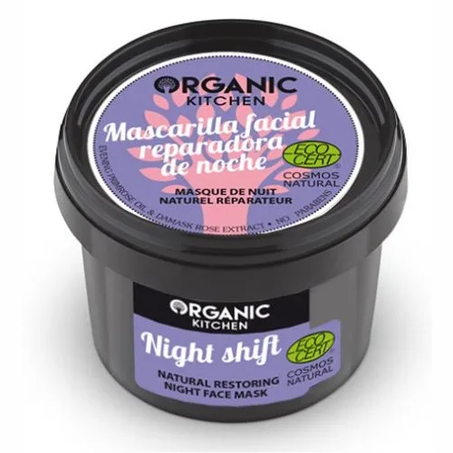 Masca reparatoare de noapte cu Trandafir, 100ml, Organic Kitchen