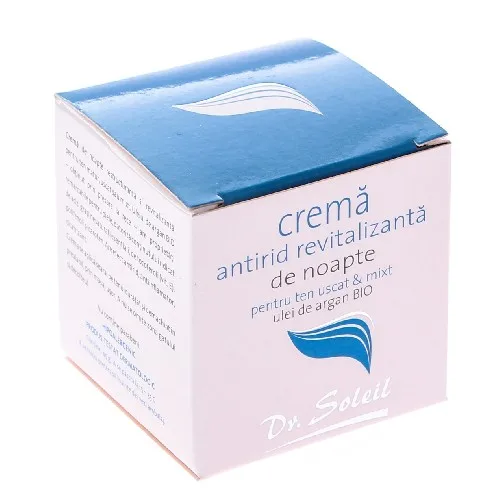 Crema de Noapte Antirid cu Ulei de Argan 45gr Dr Soleil
