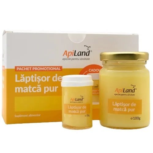 Pachet Laptisor Matca Pur, 100g+25g, Apiland