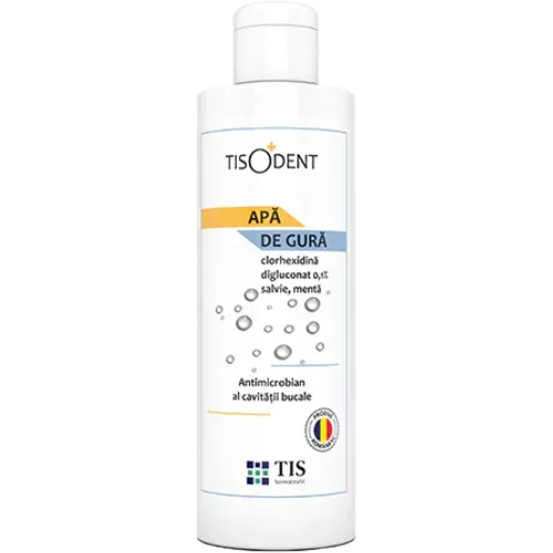Apa de Gura Clorhexidina 0.1% Tisodent 250ml Tis
