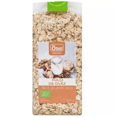 Fulgi de Ovaz fara Gluten, 300g, Obio