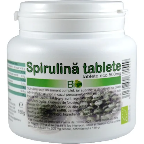 Spirulina Tablete 500mg Eco 300cps Deco Italia