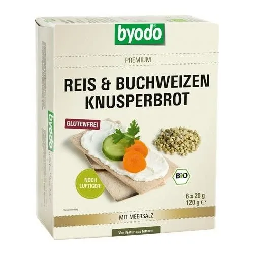 Paine Crocanta cu Orez si Hrisca Fara Gluten Eco 120g Byodo