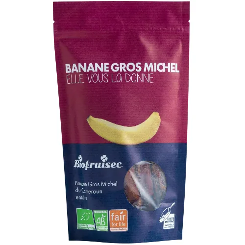 Banane Intregi Gros Michel din Camerun Eco 150g Biofruisec