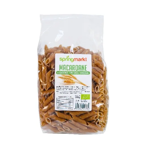 Macaroane Eco din Grau Integral, 500gr, springmarkt