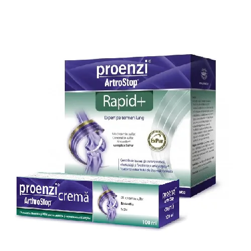 Pachet Artrostop Rapid+ 180tb+Crema 100ml Walmark