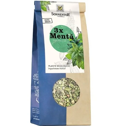 Ceai 3x Menta, Eco, 50g, Sonnentor