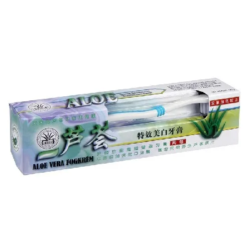 SET Pasta de Dinti cu Aloe Vera 120 gr + Periuta Dr.Chen