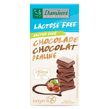 Ciocolata cu Praline Fara Lactoza Fara Gluten 100Gr Damhert