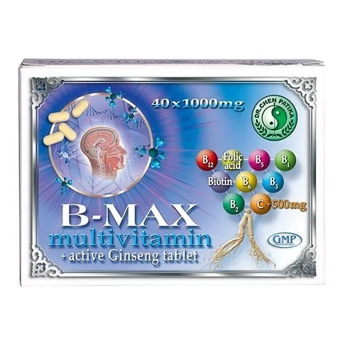 B-MAX Multivitamine cu Ginseng Activ 40cpr Dr.Chen