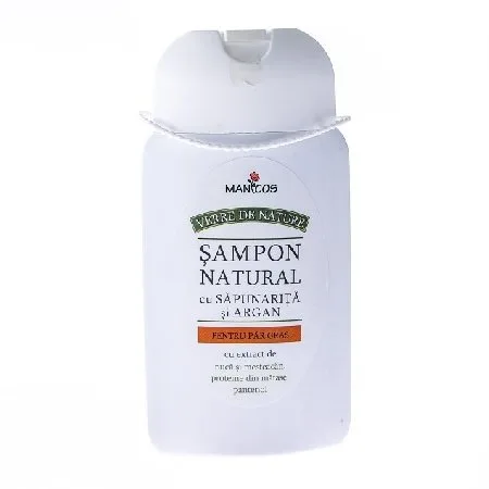 Sampon cu Sapunarita si Argan pentru Par Gras Manicos 300ml