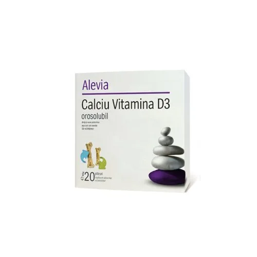 Calciu Vit D3 Orosolubil 1 Plic Alevia