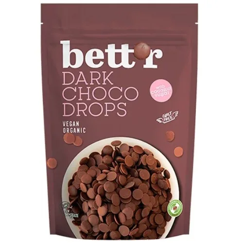 Choco Drops Dark, Bio, 200g, Bettr
