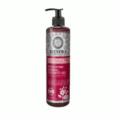 Gel de dus exfoliant cu Trandafir Arctic si Lotus de Maharaja