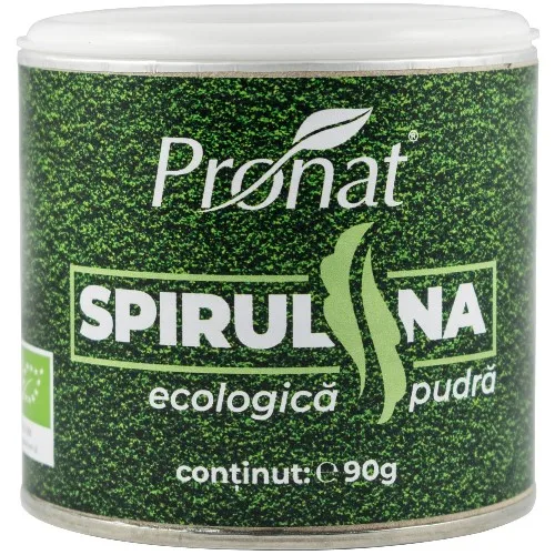 Spirulina Pulbere, 90g, Pronat