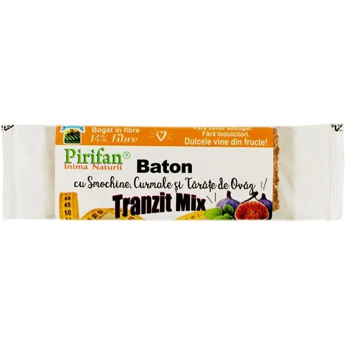 Baton cu Smochine si Fibre 40gr Pirifan