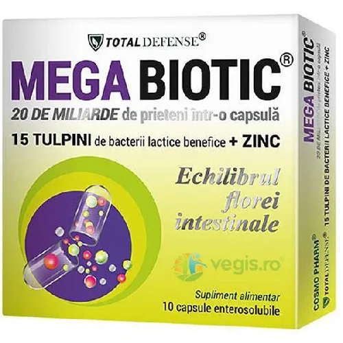 Mega Biotic 20miliarde Zinc, 10cps, Cosmo Pharm