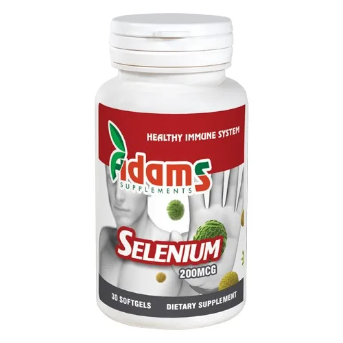 Seleniu organic 200mcg 30cps. Adams Supplements
