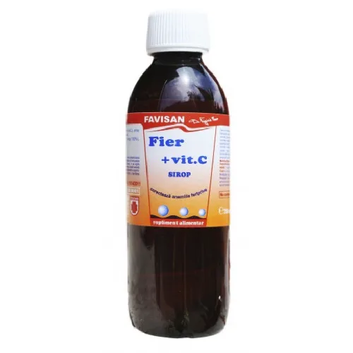 Sirop Fier + Vitamina C 250ml Favisan