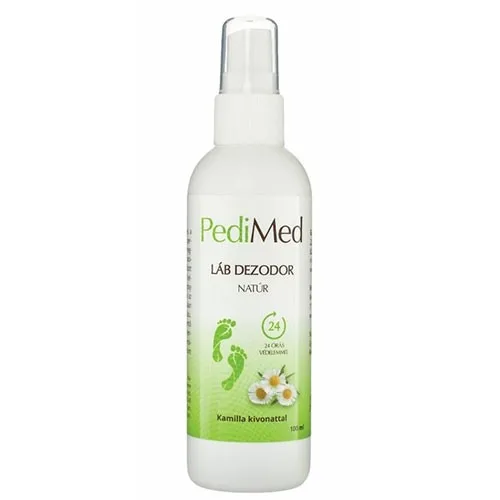Spray Deodorant Picioare Natur, 100ml, Pedimed