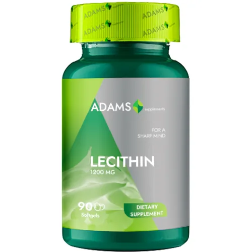  Lecitina 1200mg, 90cps, Adams Supplements
