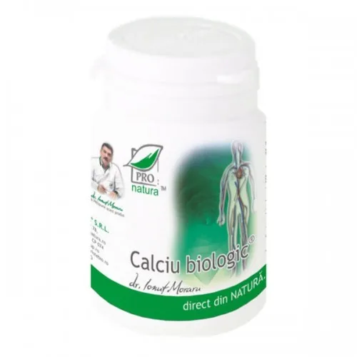 Calciu Biologic 60cps Pro Natura