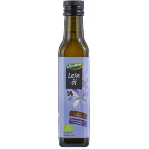 Ulei de In Virgin Presat la Rece, 250ml, Dennree 