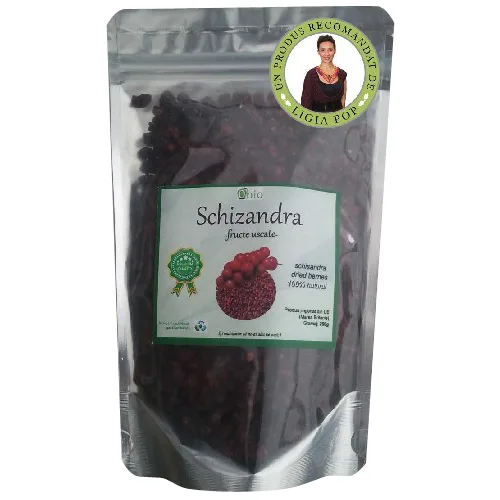 Schizandra Fructe Uscate Raw Eco 125gr Obio