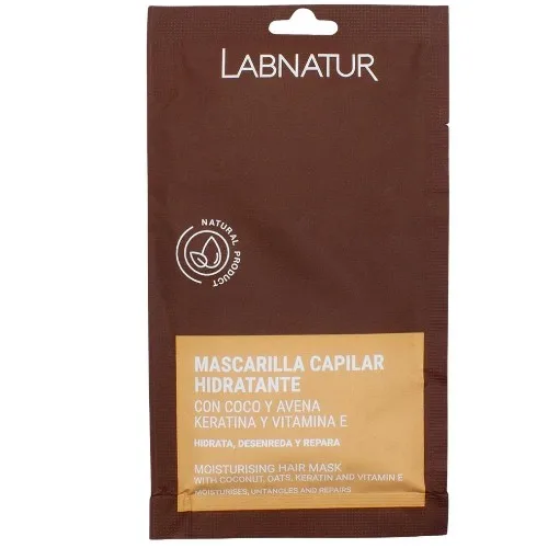 Masca de Par cu Keratina, Cocos si Ovaz, 20ml, LabNatur