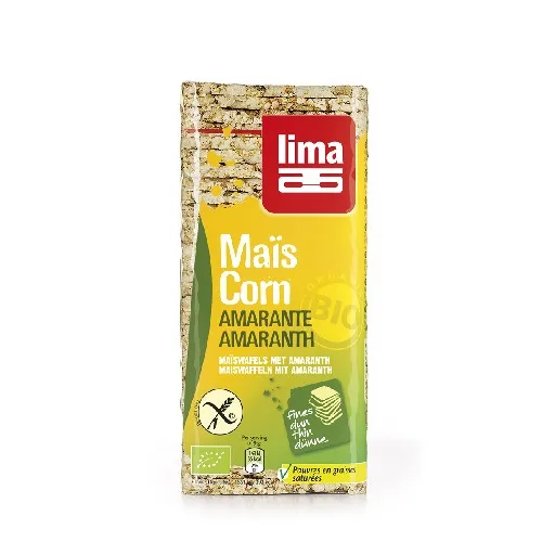 Rondele din Porumb Expandat cu Amarant Bio 130gr Lima