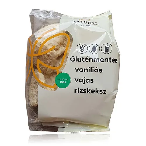 Biscuiti Fara Gluten Din Orez Cu Vanilie Si Unt 100g, Natural Ji