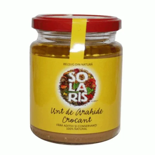 Unt de Arahide Crocant 250gr Solaris