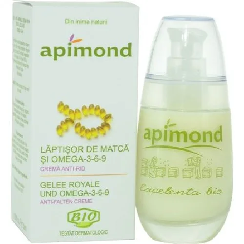 Crema Antirid Cu Laptisor De Matca si Omega 3-6-9 Apimond