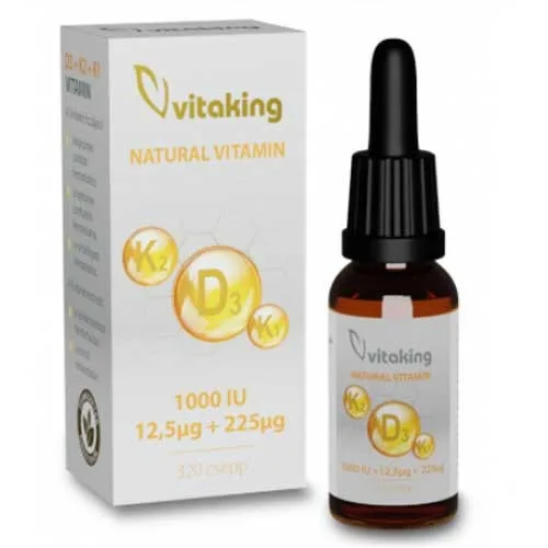 Picaturi de Vitamina K2 ,K1 si D3 200Ui 10ml, Vitaking