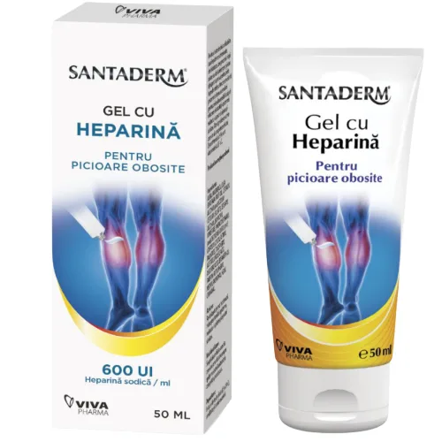 Gel Heparina Picioare Obosite 600ui 50ml Viva Pharma
