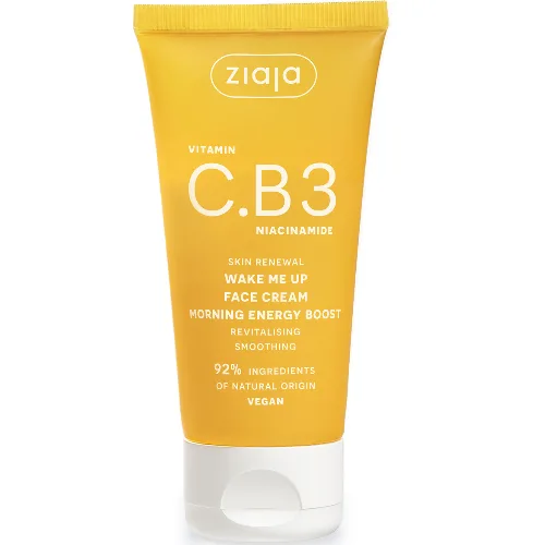 Crema de zi Wake-Me-Up cu Vitamina C. B3 Niacinamida, 50ml, Ziaja