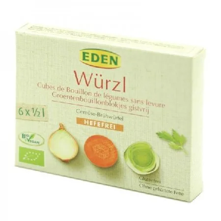 Cub de Legume fara Drojdie Eco Vegan 6x1/2l Eden