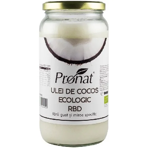 Ulei Cocos Rbd Borcan Eco, 1000ml, Pronat